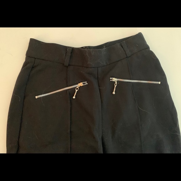 Ann Taylor Black Skinny Cropped Cuffed Pants - Picture 4 of 5